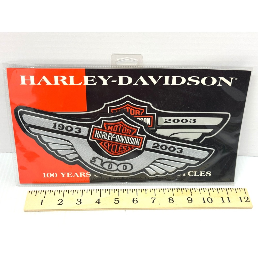 Harley Davidson Motorcycles 100 Year Anniversary Patch 1903 2003 11 inch NEW